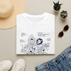 Start a fire lion – Adventure Graphic Blue Print Art T-Shirt