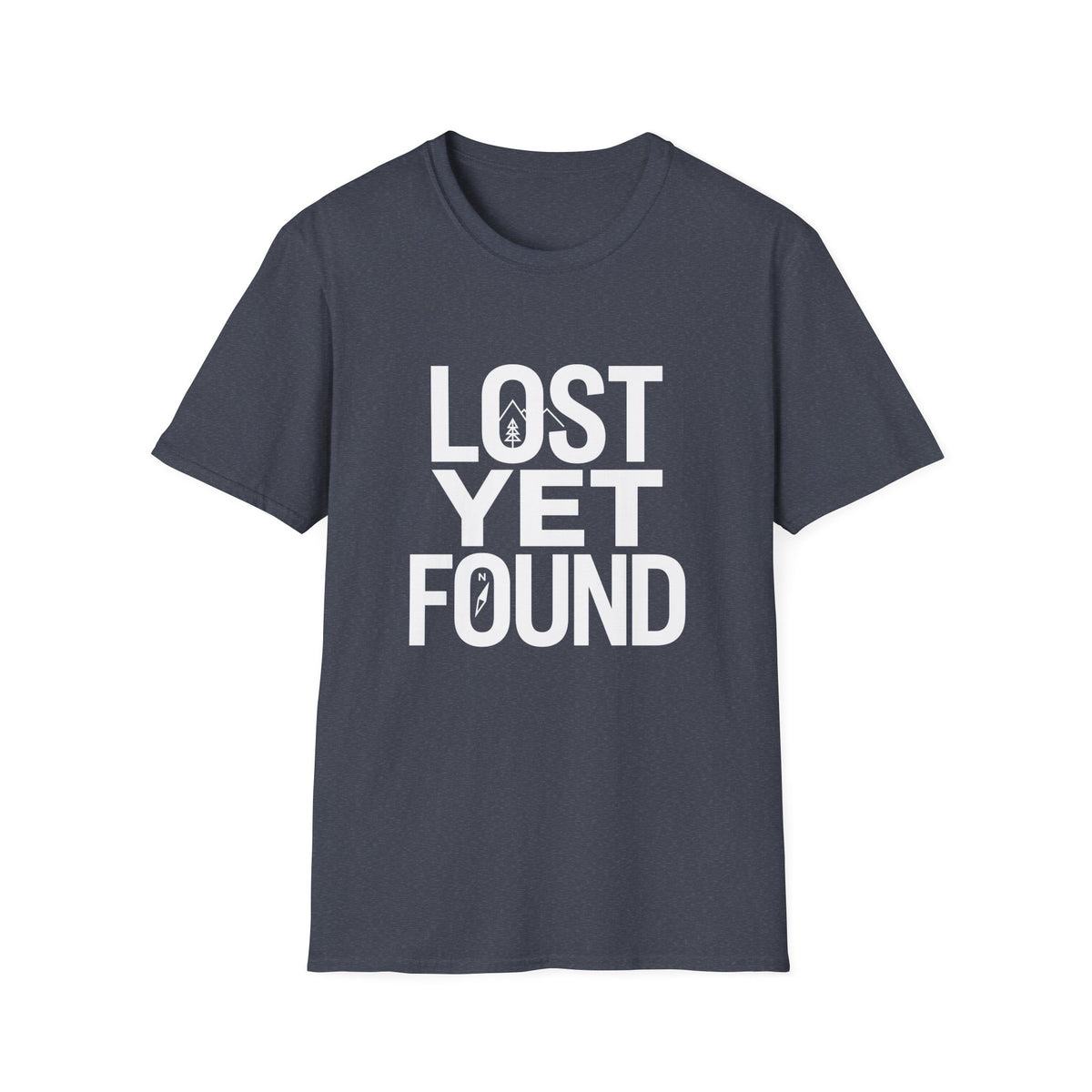 Lost Yet Found Text T-Shirt