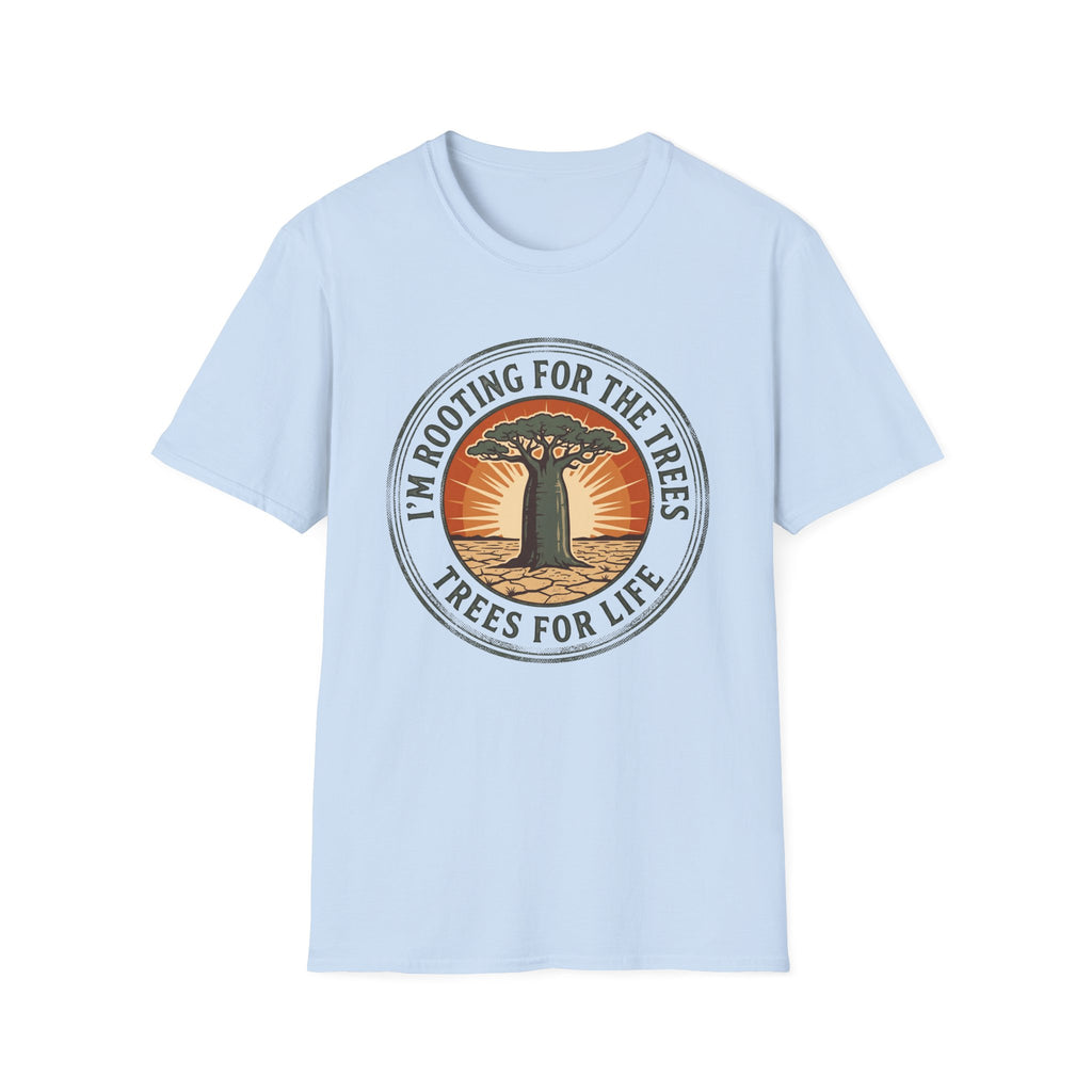 I am rooting for trees baobab – Adventure Graphic Badge Art T-Shirt