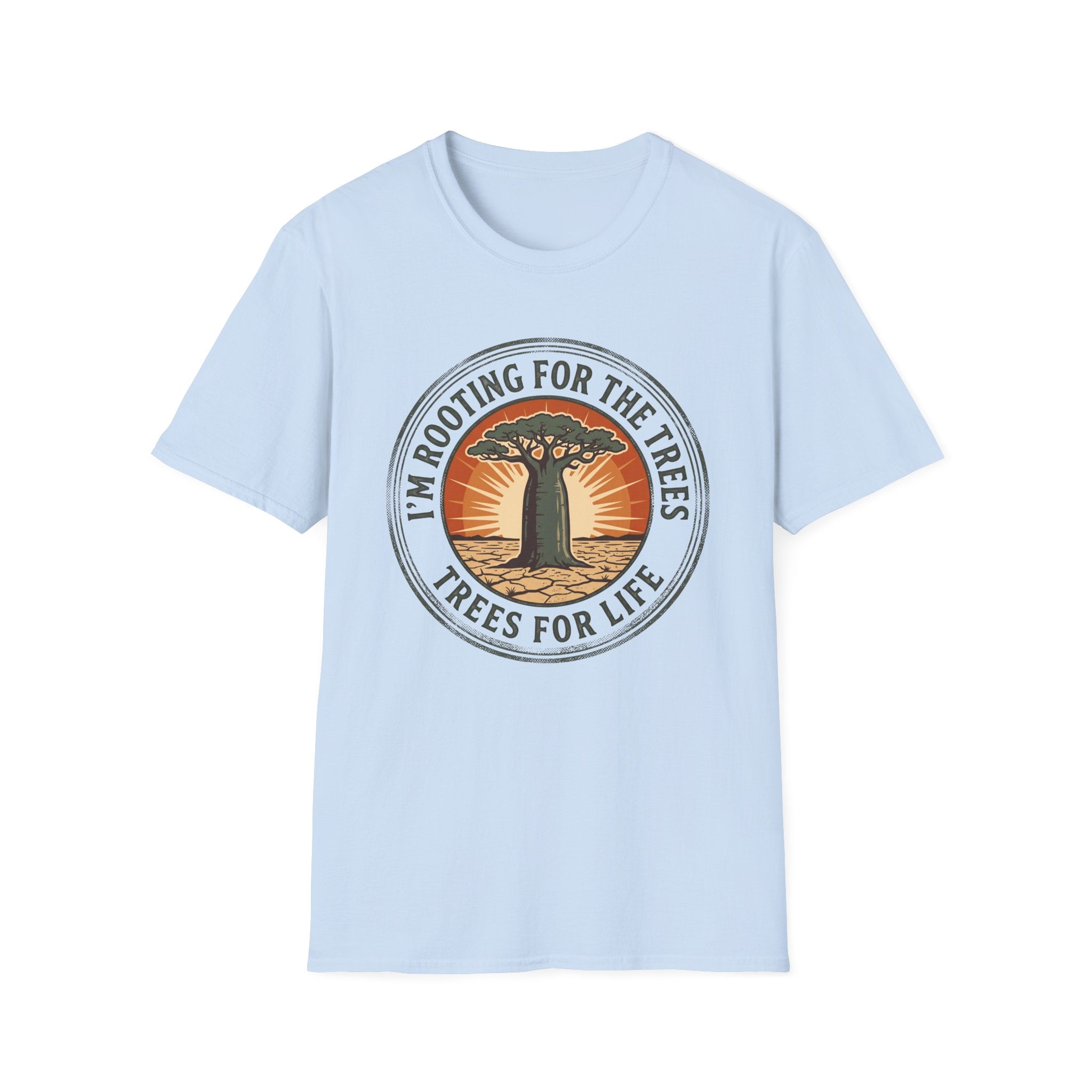 I am rooting for trees baobab – Adventure Graphic Badge Art T-Shirt