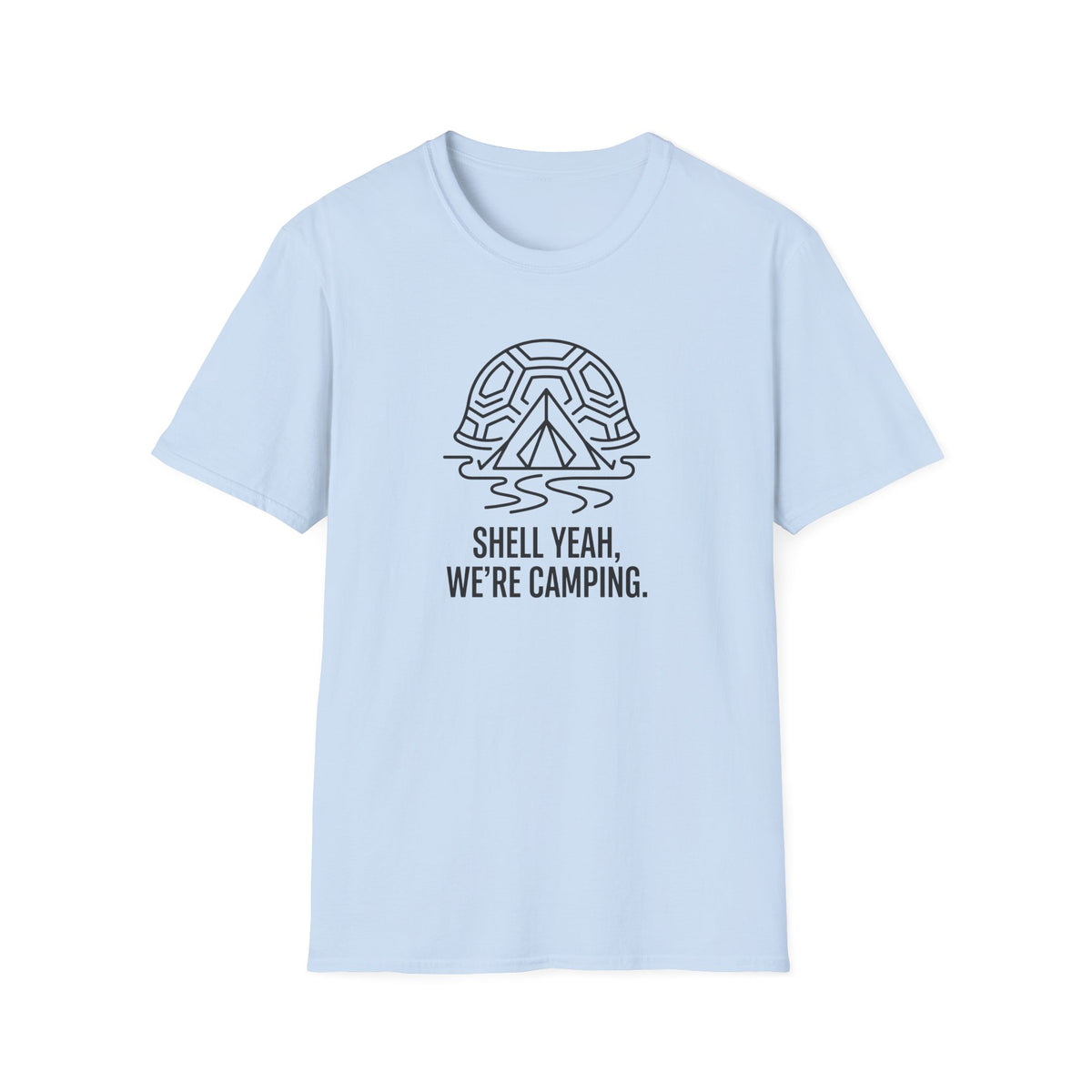 Shell yeah tortoise – Adventure Graphic Line Art T-Shirt