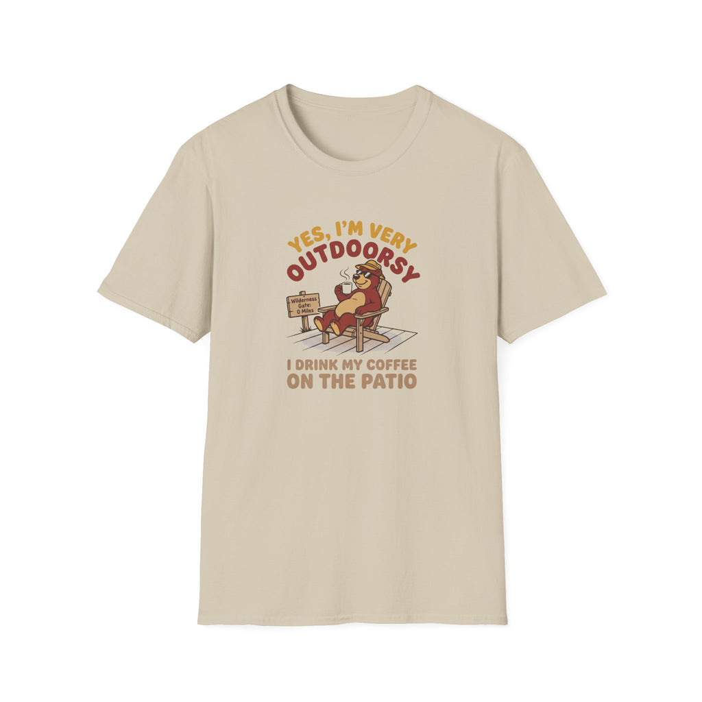 I am outdoorsy bear – Adventure Graphic Cartoon Art T-Shirt