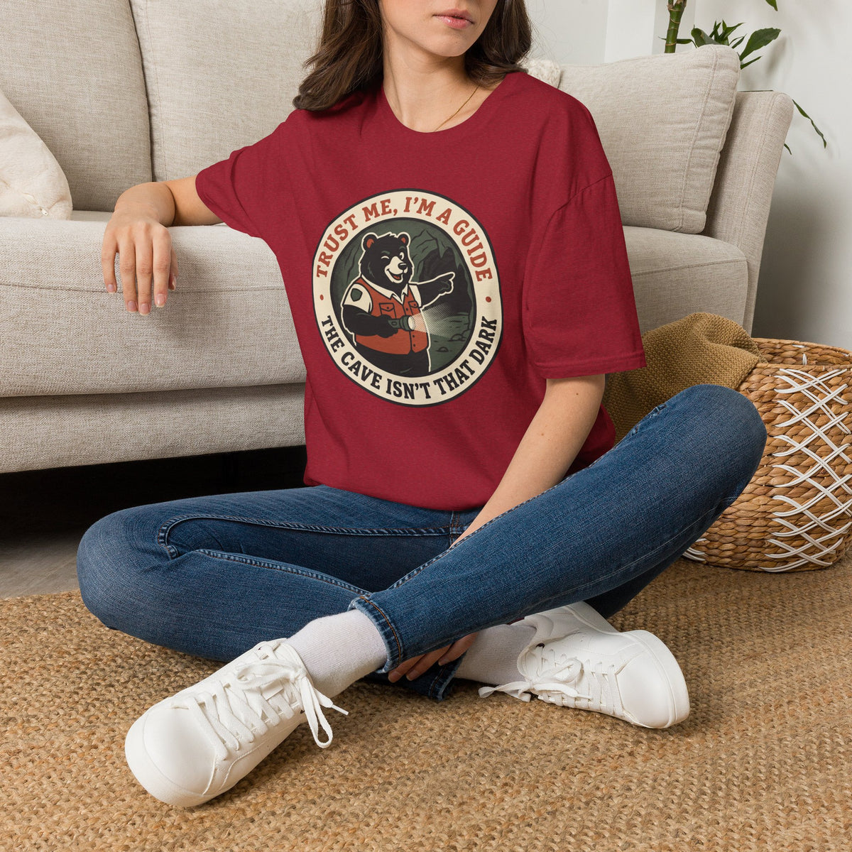 Trust me I am a guide – Adventure Graphic Badge Art T-Shirt