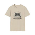 Cross creeks go further – Adventure Graphic Line Art T-Shirt