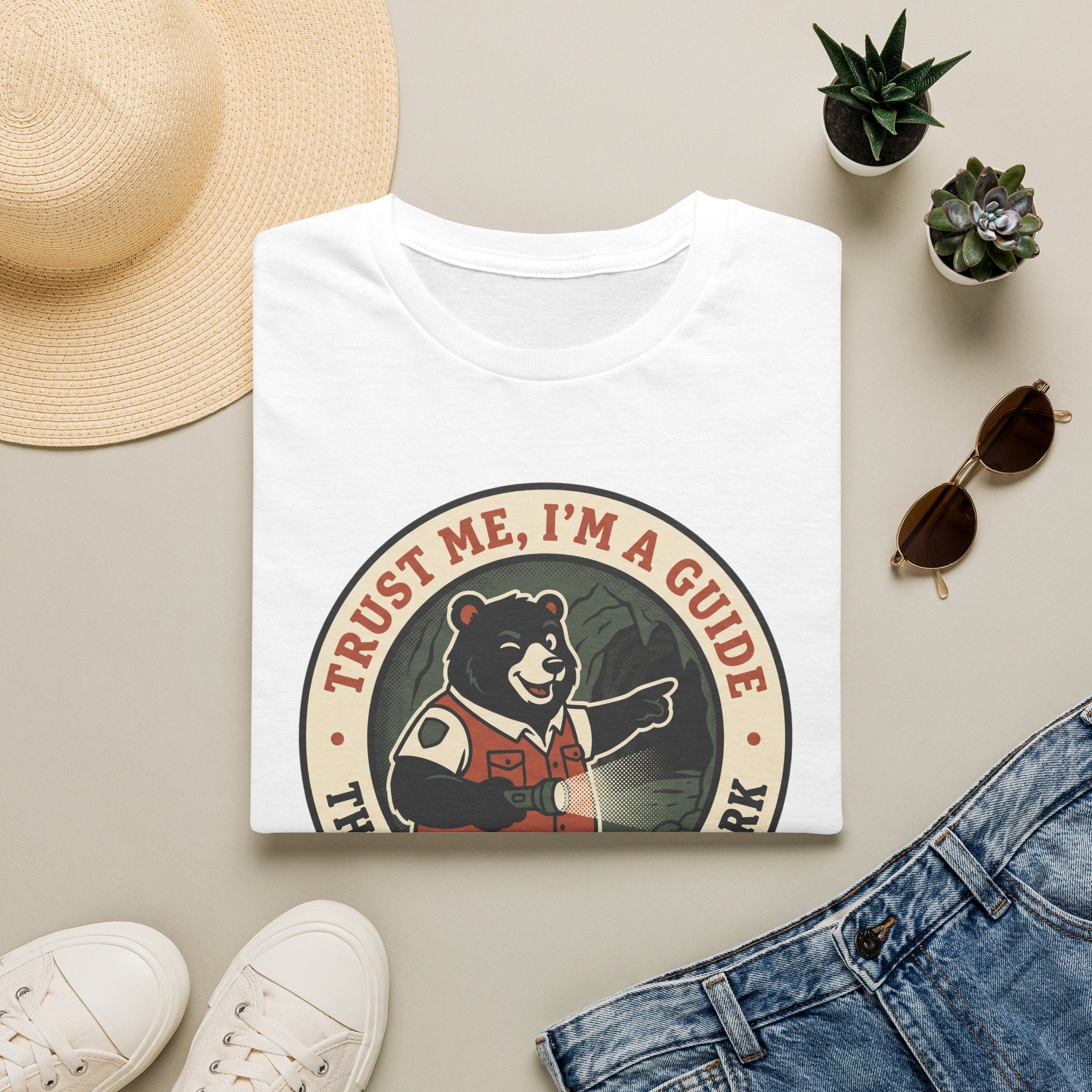 Trust me I am a guide – Adventure Graphic Badge Art T-Shirt