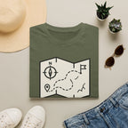 Not lost exploring – Adventure Graphic Line Art T-Shirt