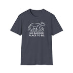No badger place to be – Adventure Graphic Line Art T-Shirt