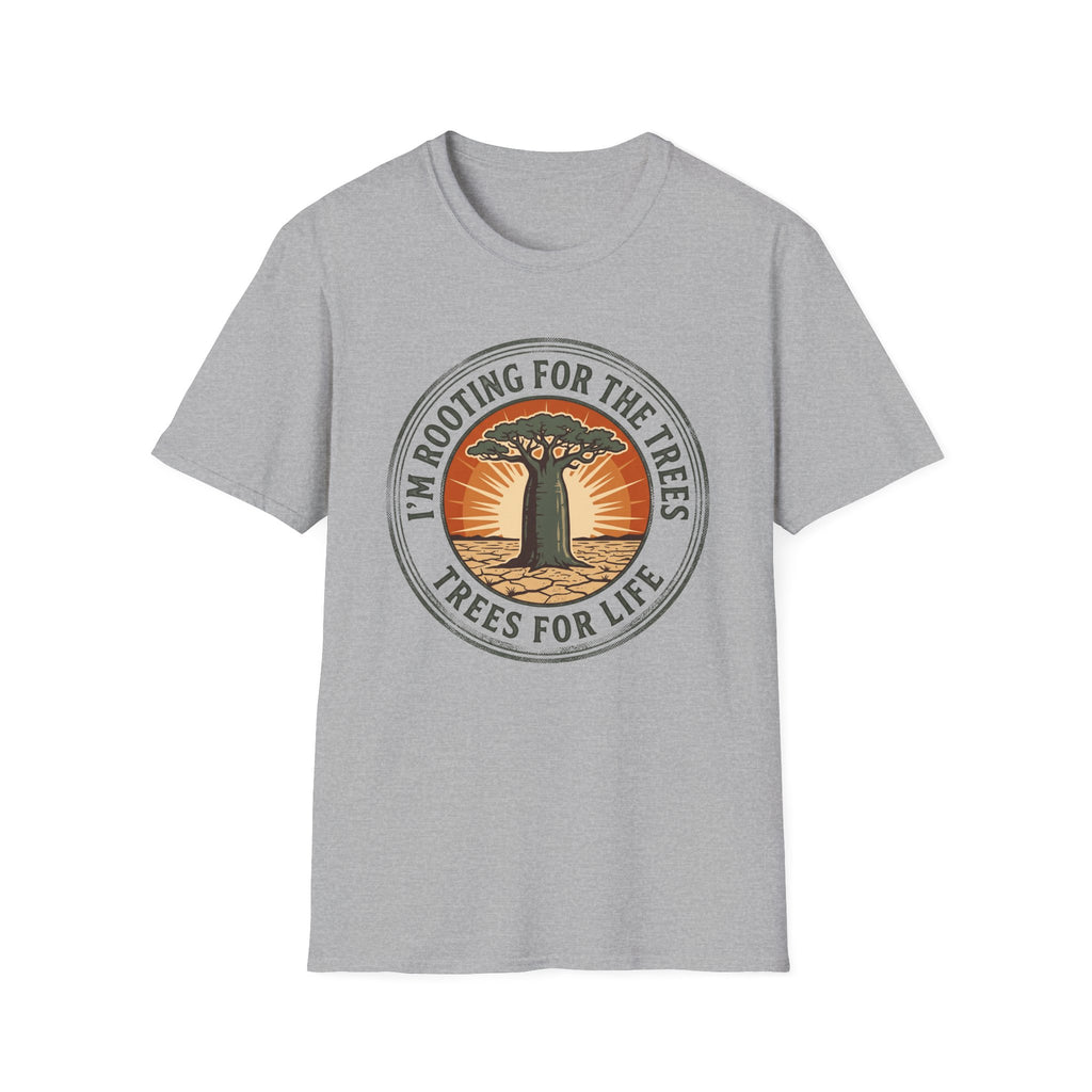 I am rooting for trees baobab – Adventure Graphic Badge Art T-Shirt