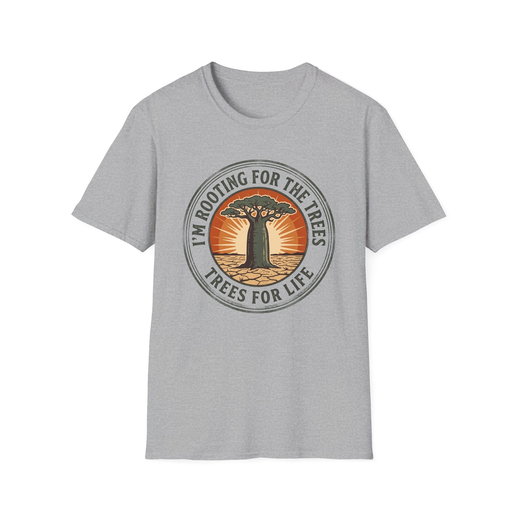 I am rooting for trees baobab – Adventure Graphic Badge Art T-Shirt