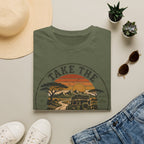 Take the long way – Adventure Graphic Badge T-Shirt