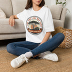 Take the long way home tree – Adventure Graphic Badge Art T-Shirt