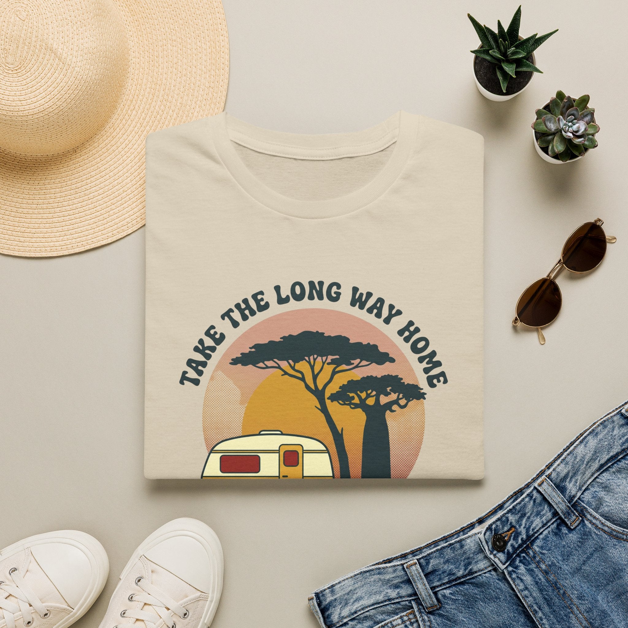Take the long way home caravan – Adventure Graphic T-Shirt