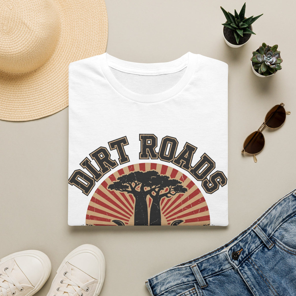 Dirt roads and campfire nights – Adventure Graphic T-Shirt
