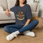 King of the trail lion - – Adventure Graphic Badge Art T-Shirt