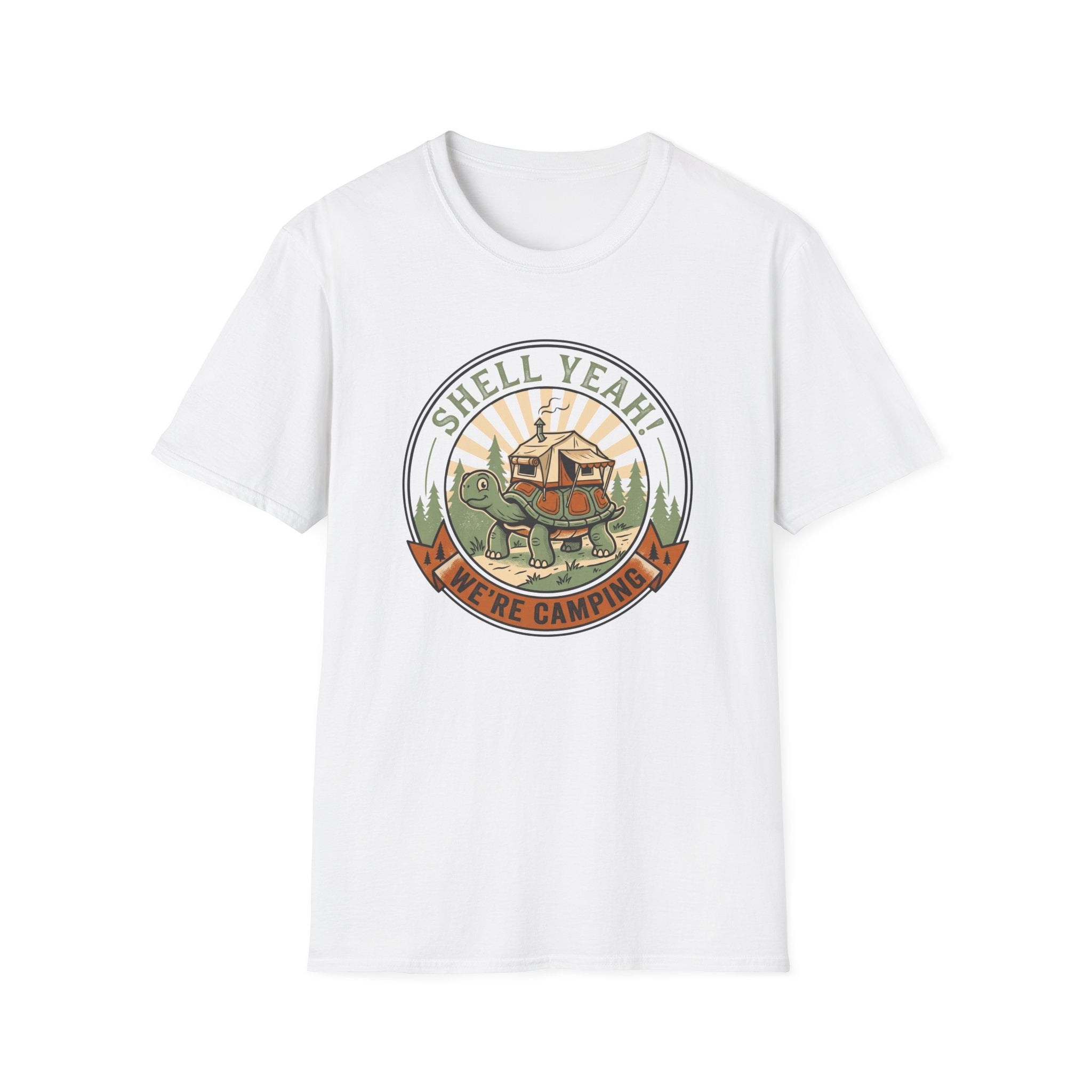 Shell yeah overland tortoise – Adventure Graphic Badge Art T-Shirt