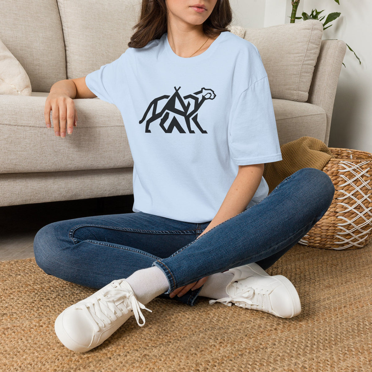 Cheetah tent infused – Adventure Graphic Line Art T-Shirt
