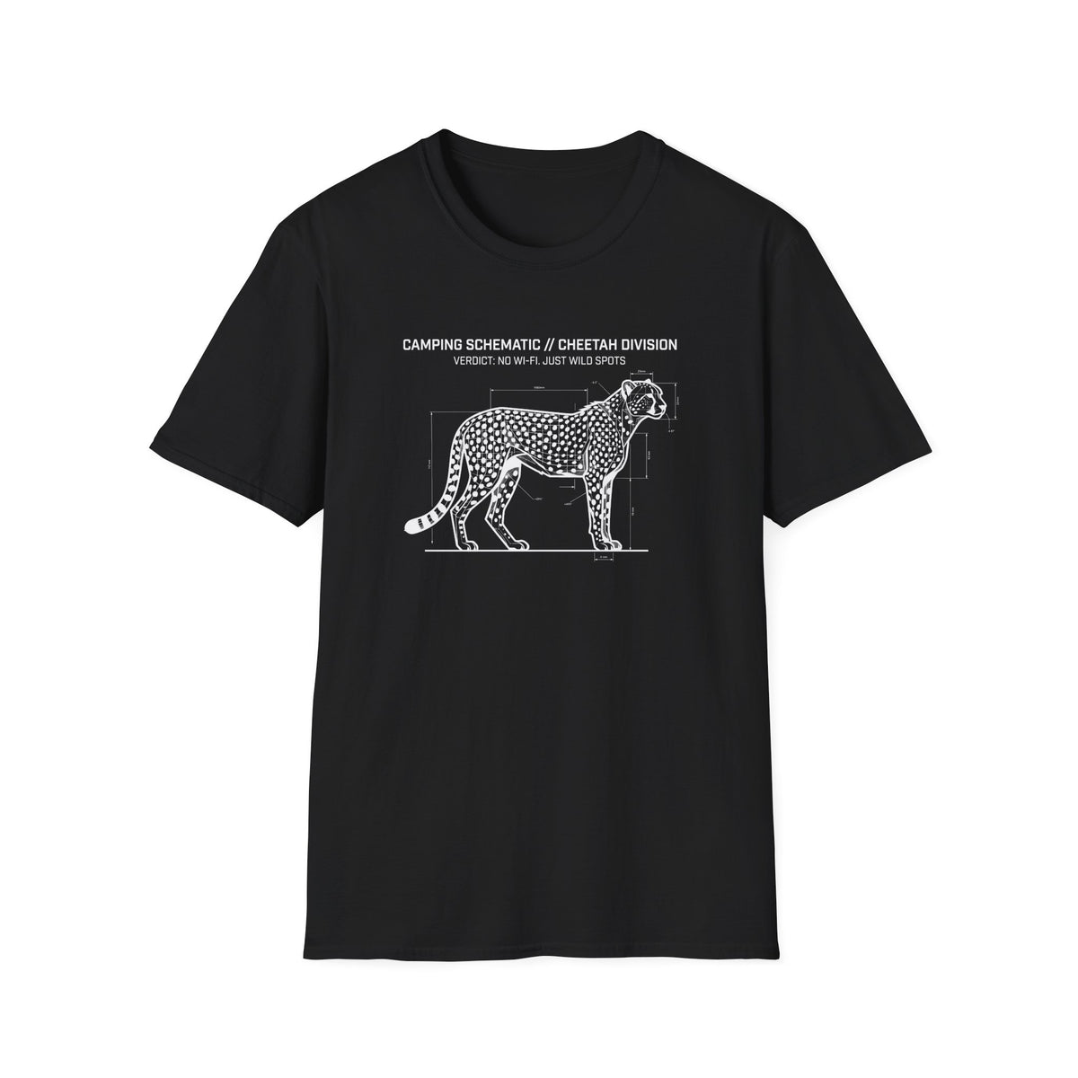 No wifi just wild spots cheetah – Adventure Graphic Art T-Shirt