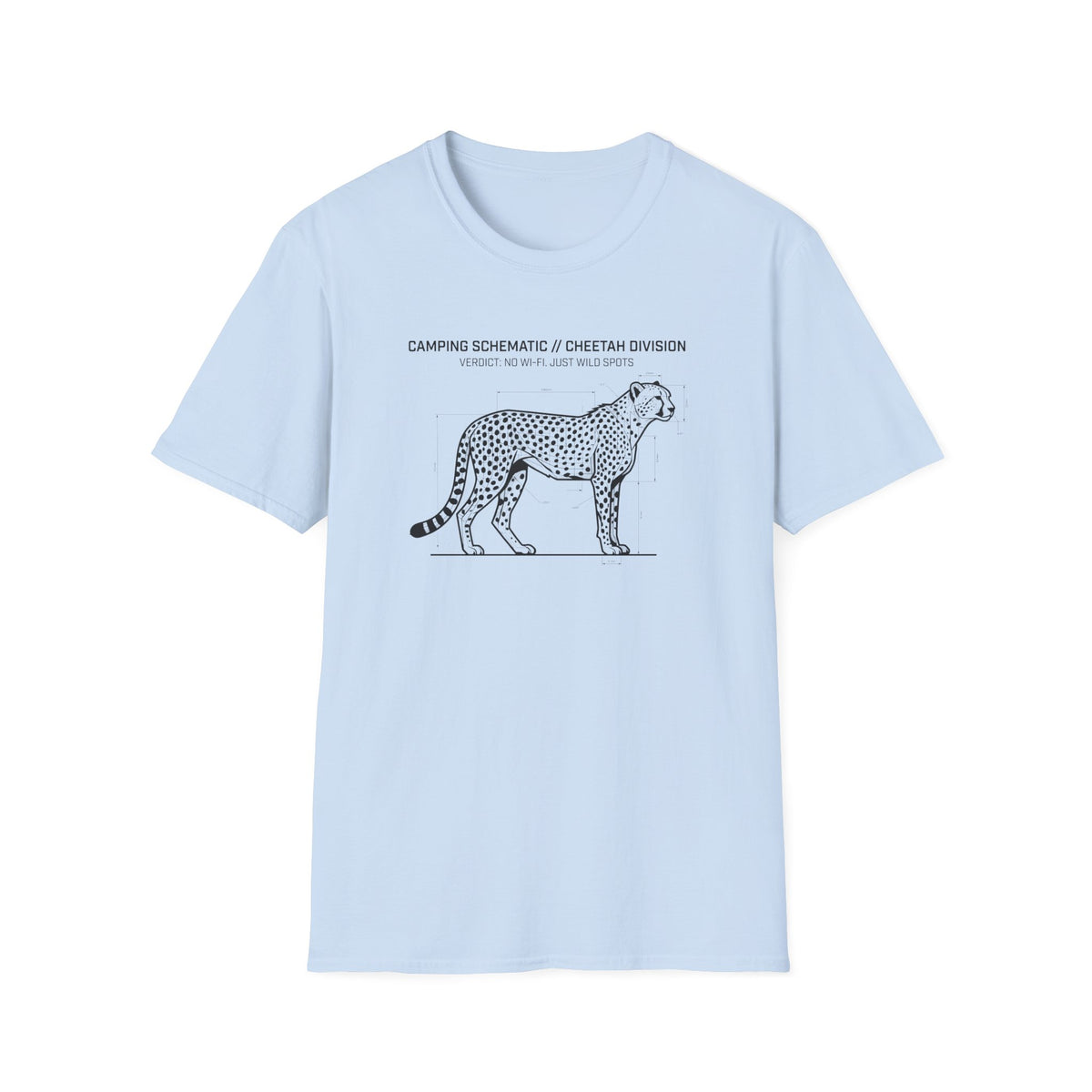 No wifi just wild spots cheetah – Adventure Graphic Art T-Shirt