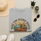Take the scenic route overlander – Adventure Graphic Badge Art T-Shirt