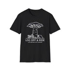 Log off and ride – Adventure Graphic Line Art T-Shirt