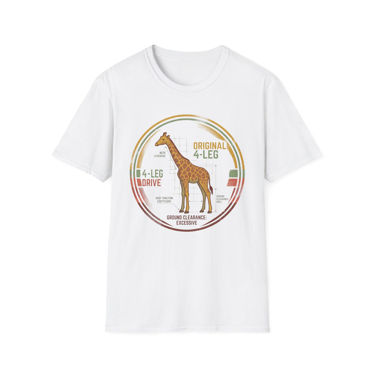4 leg drive giraffe – Adventure Graphic Art T-Shirt