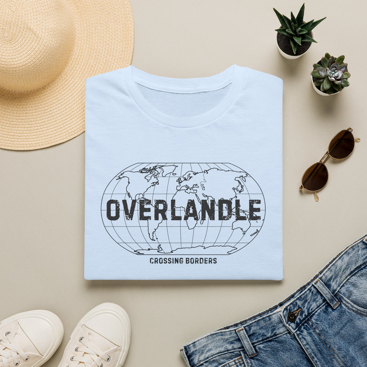Overlandle globe – Adventure Graphic Art T-Shirt