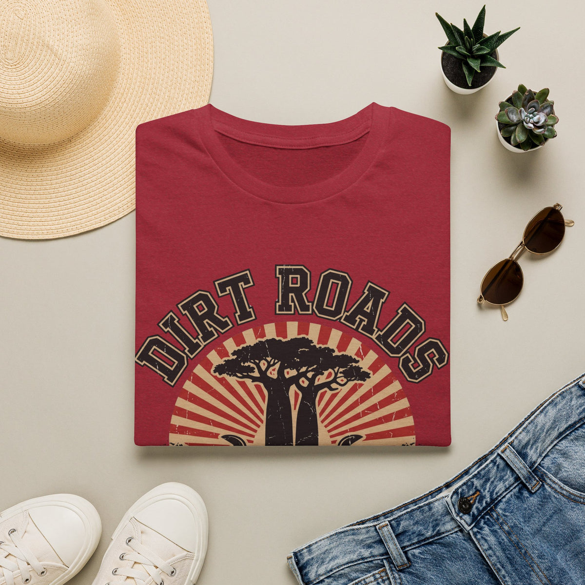 Dirt roads and campfire nights – Adventure Graphic T-Shirt