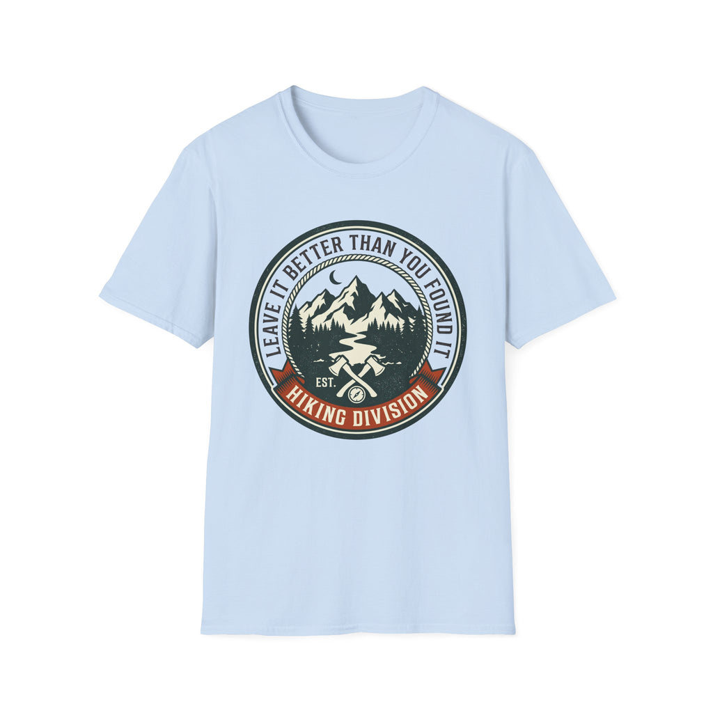Leave it better – Adventure Graphic Badge T-Shirt