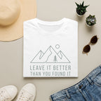Leave it better line art – Adventure Graphic T-Shirt
