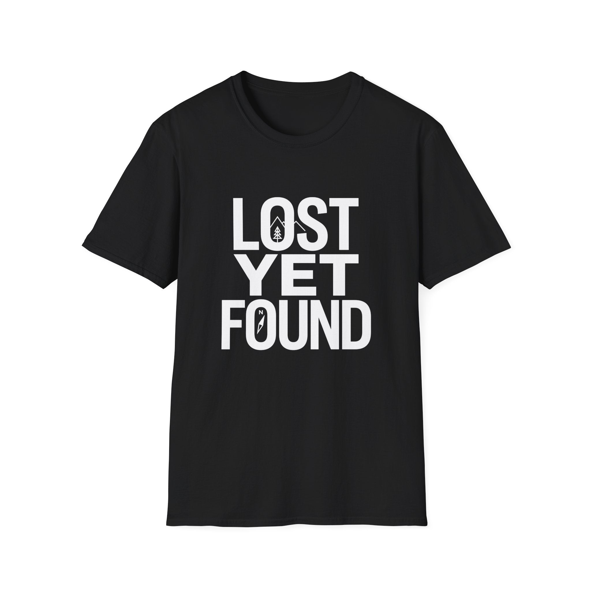 Lost Yet Found Text T-Shirt
