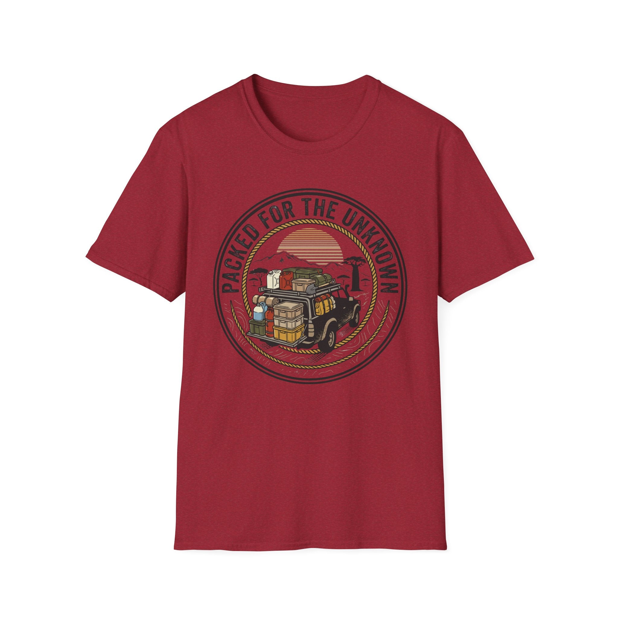 Packed for the unknown – Adventure Graphic T-Shirt