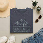 Leave it better line art – Adventure Graphic T-Shirt