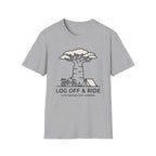 Log off and ride – Adventure Graphic Line Art T-Shirt