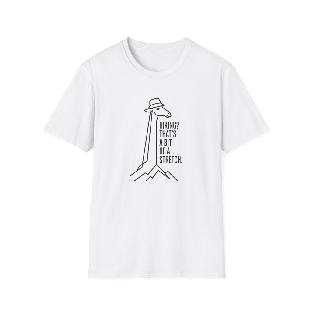 Hiking bit of a stretch giraffe – Adventure Graphic Line Art T-Shirt