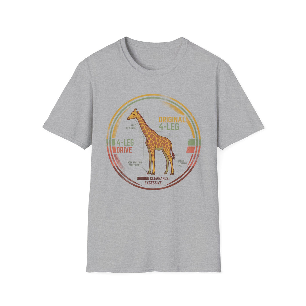 4 leg drive giraffe – Adventure Graphic Art T-Shirt