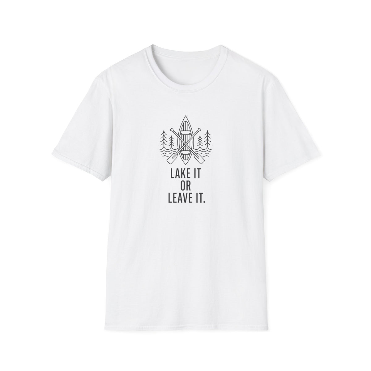 Lake it or leave it – Adventure Graphic Line Art T-Shirt