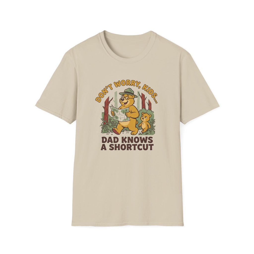 Dad knows short cut bear – Adventure Graphic Cartoon Art T-Shirt
