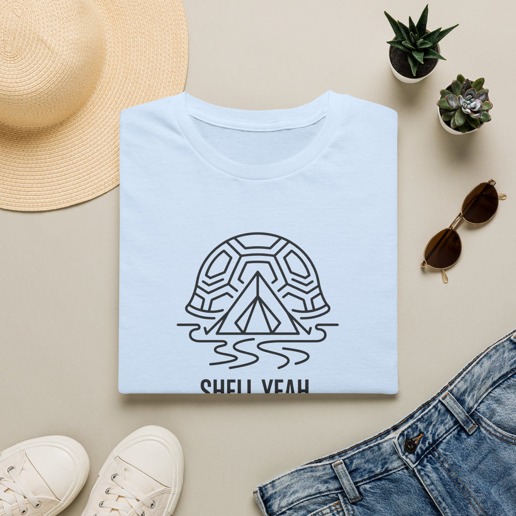 Shell yeah tortoise – Adventure Graphic Line Art T-Shirt