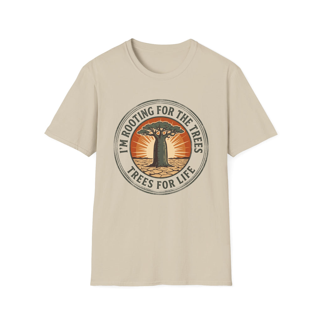 I am rooting for trees baobab – Adventure Graphic Badge Art T-Shirt