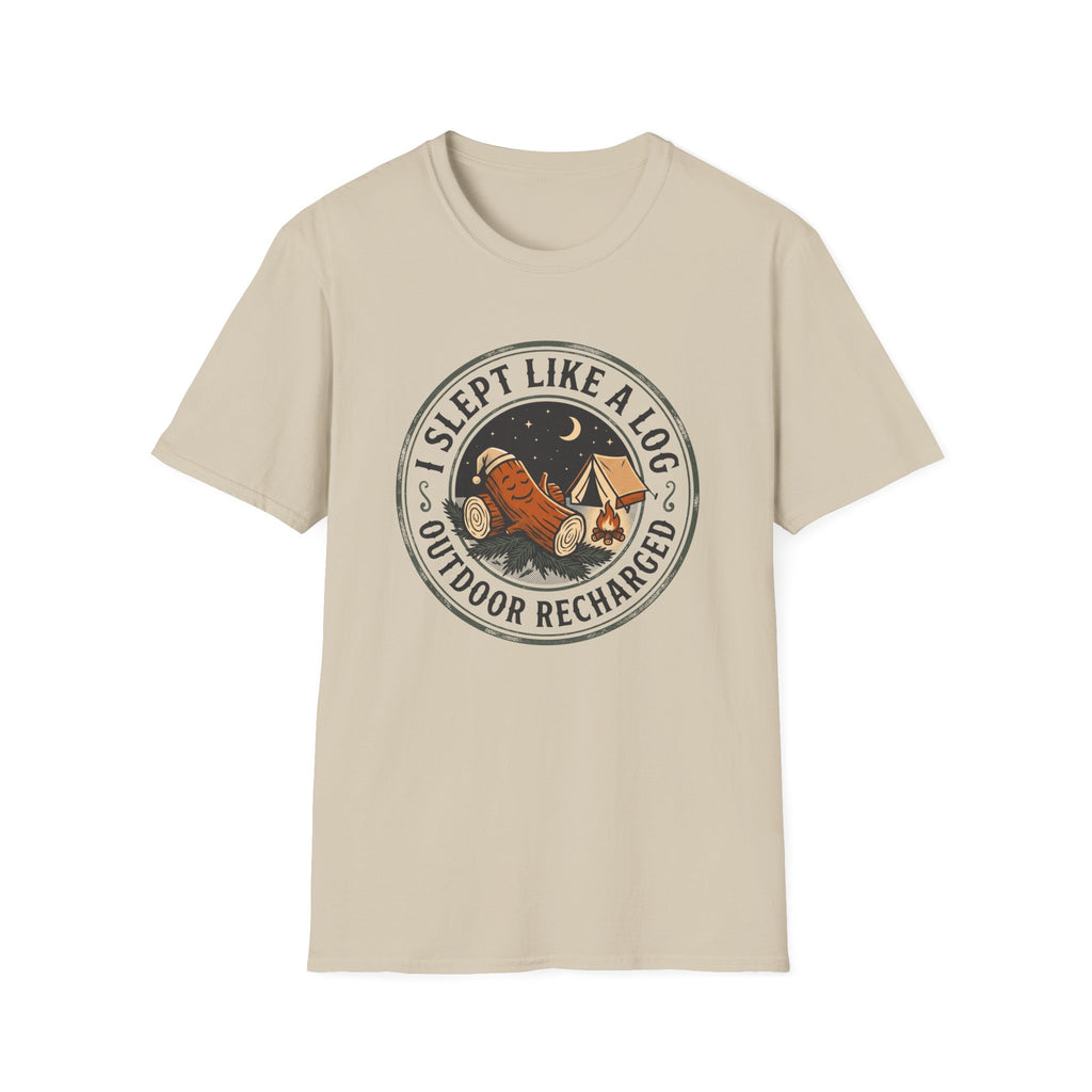 I slept like a log – Adventure Graphic Cartoon Art T-Shirt