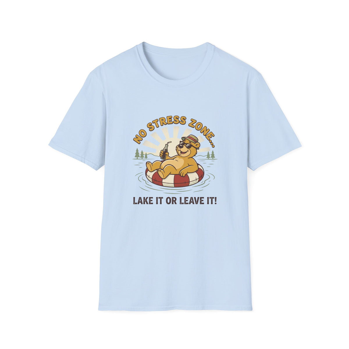 lake it or leave it bear – Adventure Graphic Cartoon Art T-Shirt