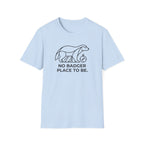 No badger place to be – Adventure Graphic Line Art T-Shirt