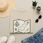 Not lost exploring – Adventure Graphic Line Art T-Shirt