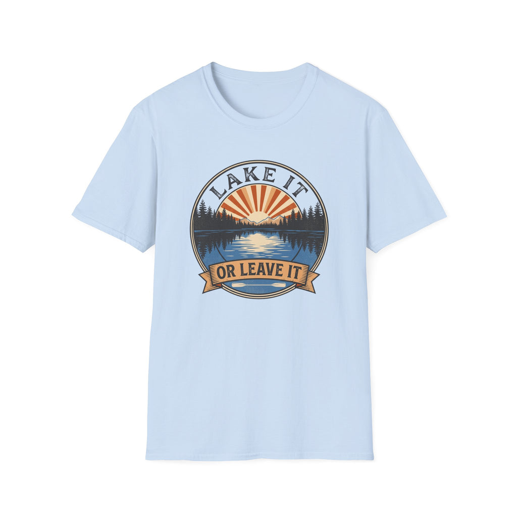 Lake it or leave it – Adventure Graphic Badge Art T-Shirt