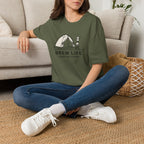 Brew life campfire coffee – Adventure Graphic Line Art T-Shirt
