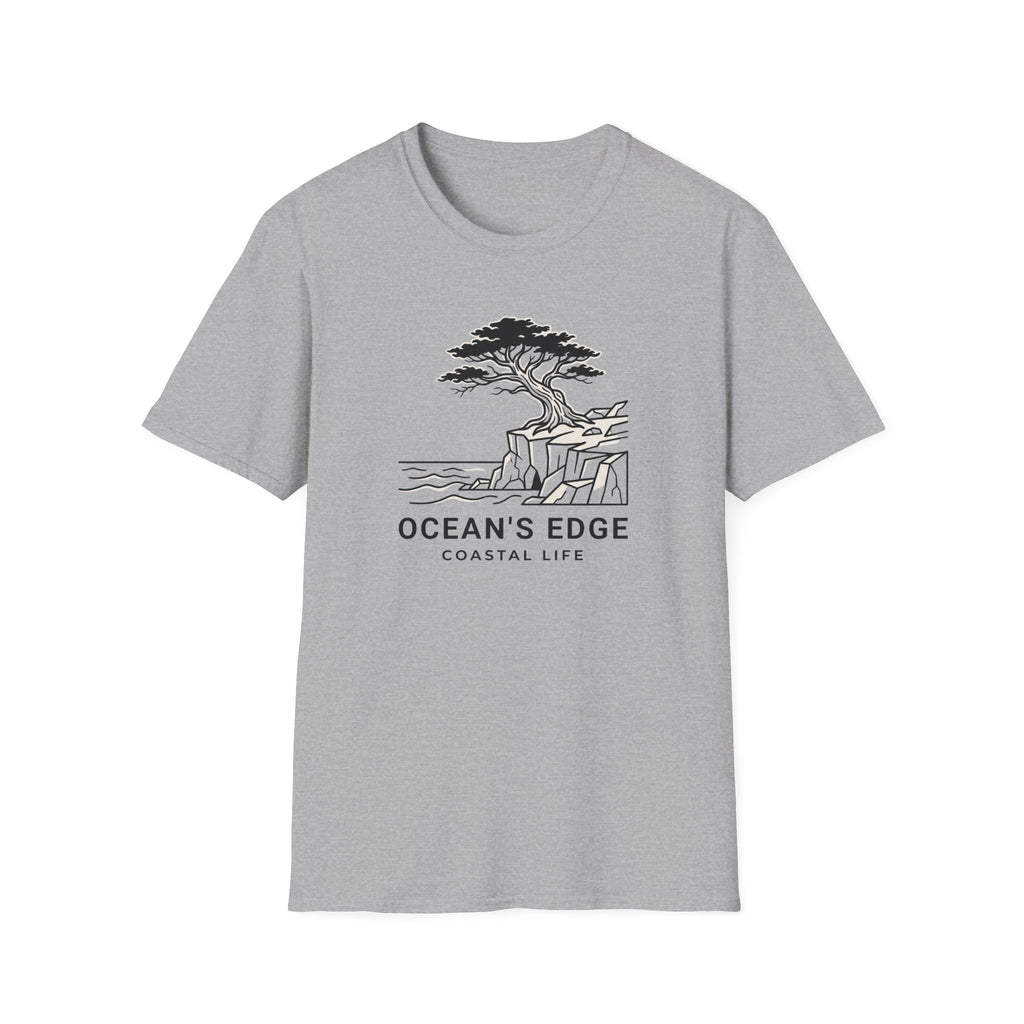 Oceans edge coastal life – Adventure Graphic Line Art T-Shirt