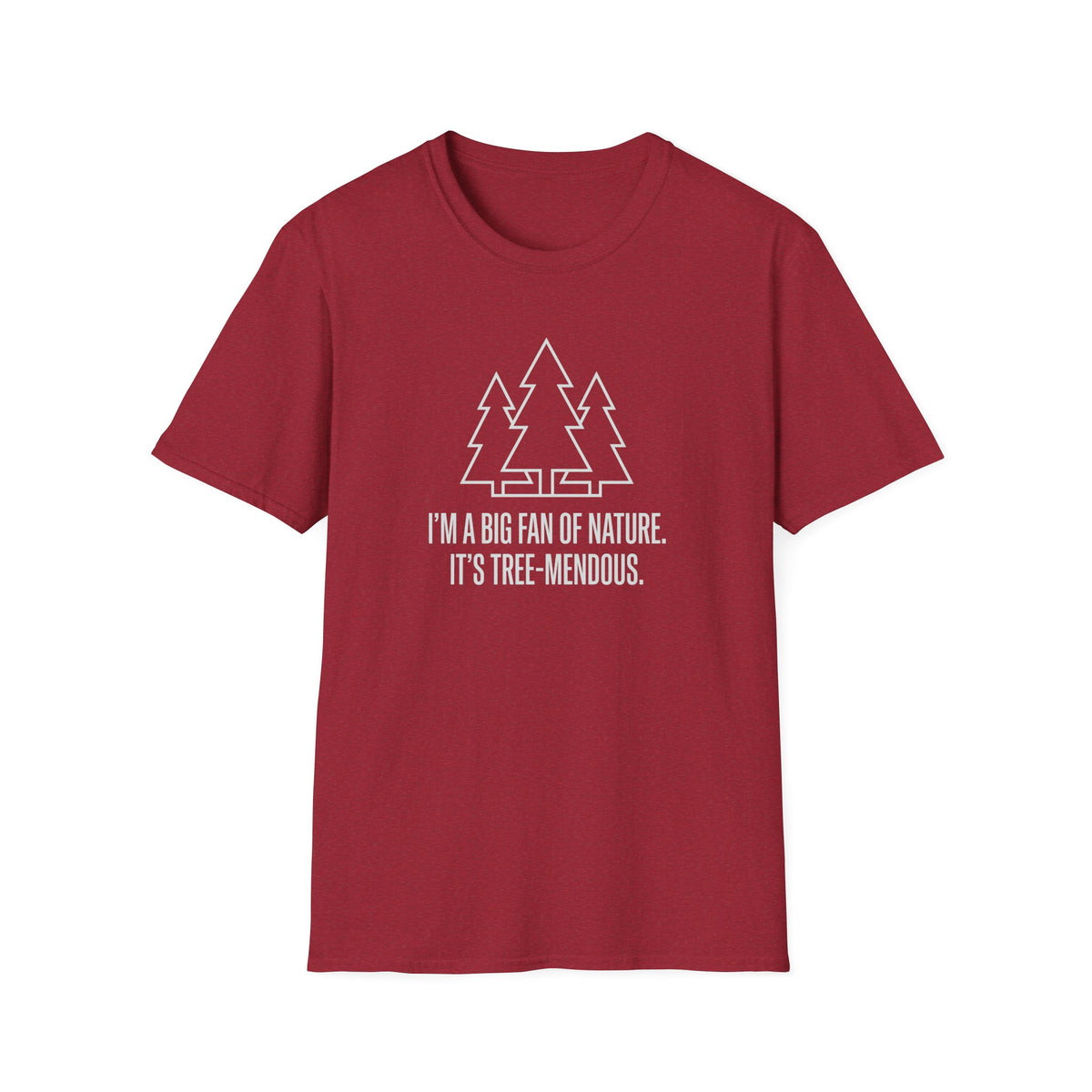 Big fan of nature treemendous – Adventure Graphic Line Art T-Shirt