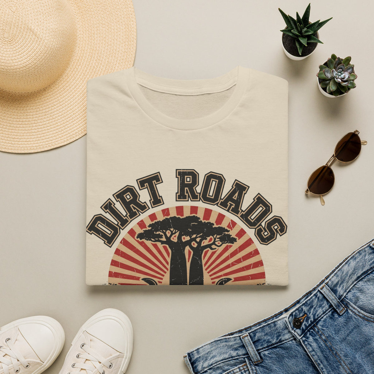 Dirt roads and campfire nights – Adventure Graphic T-Shirt