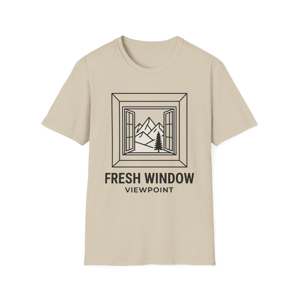 Fresh window – Adventure Graphic Line Art T-Shirt