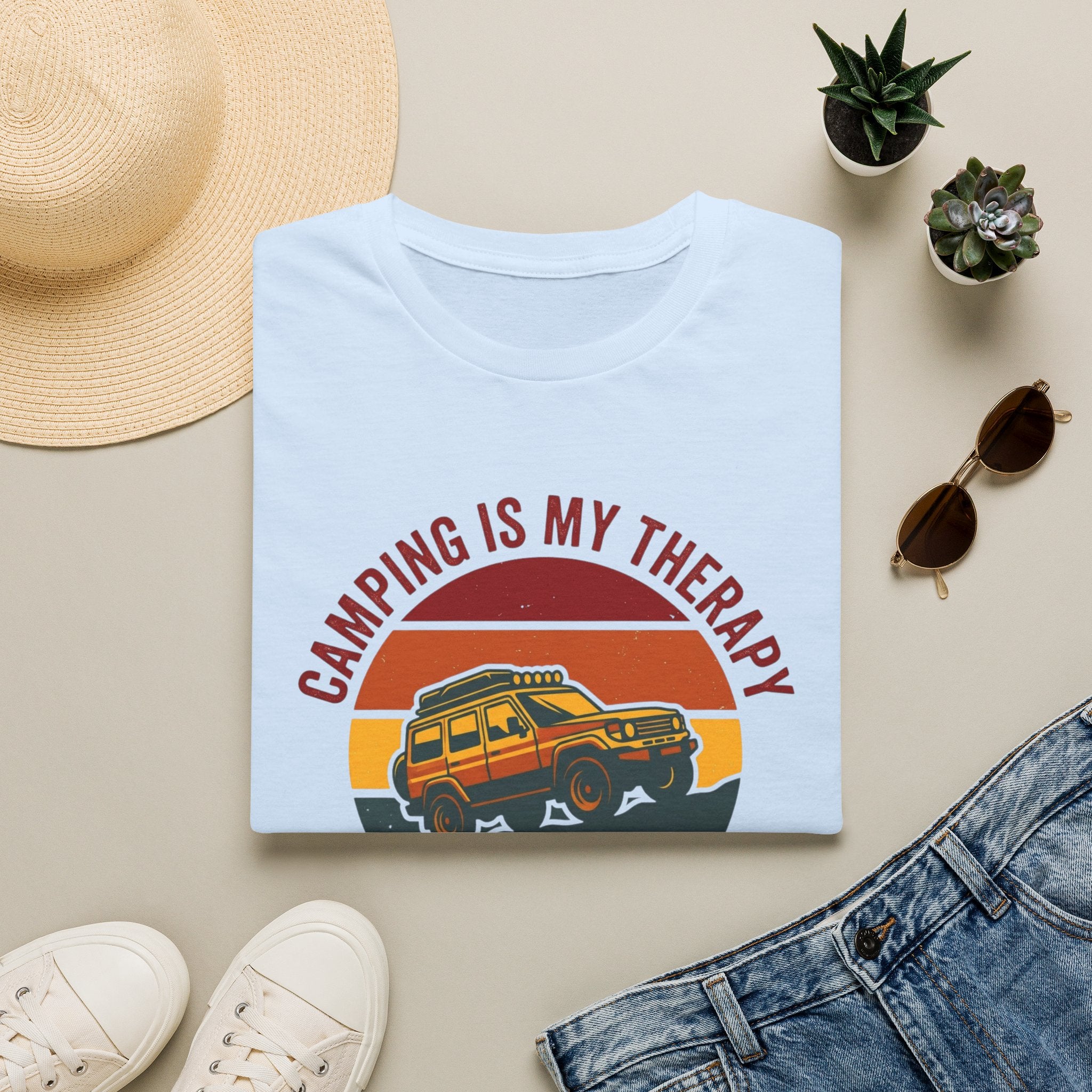 Camping Is My Therapy T-Shirt